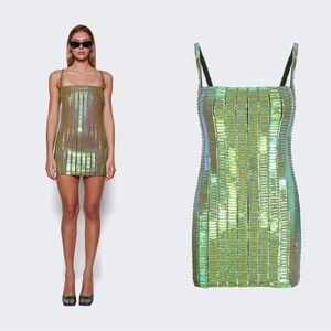 THE ATTICO Rue Sequined Minidress IT 36 / US 00
